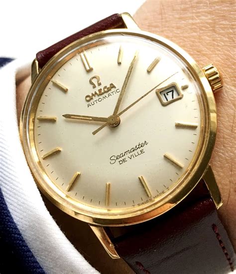 omega automatic seamaster de ville gold